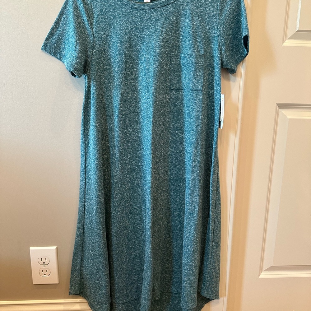 LulaRoe Carly - Teal Casual Dress - NWT